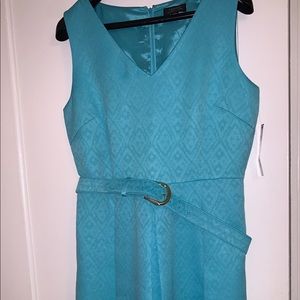 Turquoise work attire dress